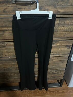 Juicy Couture Sport Black Flare PullOn Pants w/ jewel JUICY on butt. Y2K. Juicy